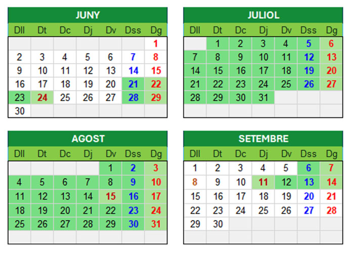 Calendari reserves Albanyà 2025