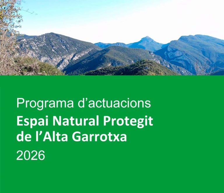 Programa d'actuacions Espai Natural Protegit de l'Alta Garrotxa 2026